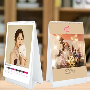 

KPOP Twice 2020 Calendar Photo Desktop Paper Calendar Dual Daily Scheduler Table Planner Yearly Agenda Organizer