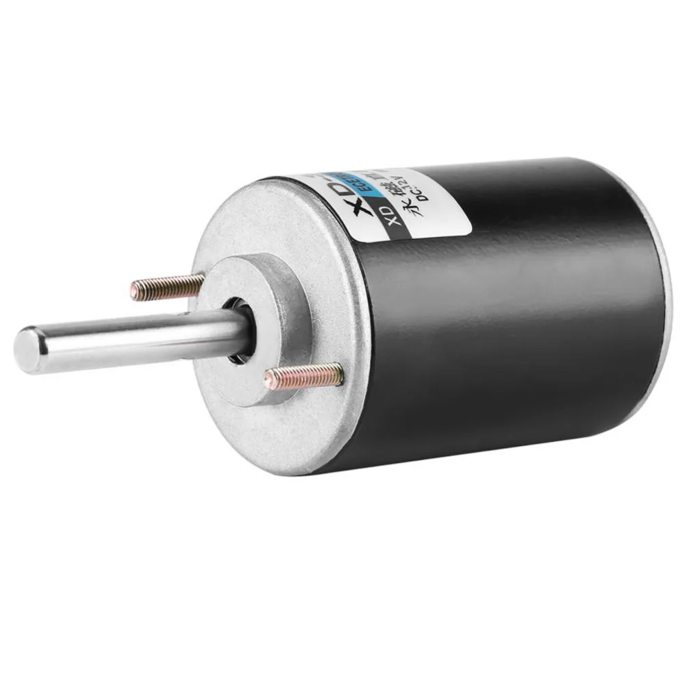 Щёточный двигатель постоянного тока 12/24V 30 Вт постоянный магнит электродвигатель постоянного тока высокой Скорость с заглушкой по часовой стрелке против часовой стрелки