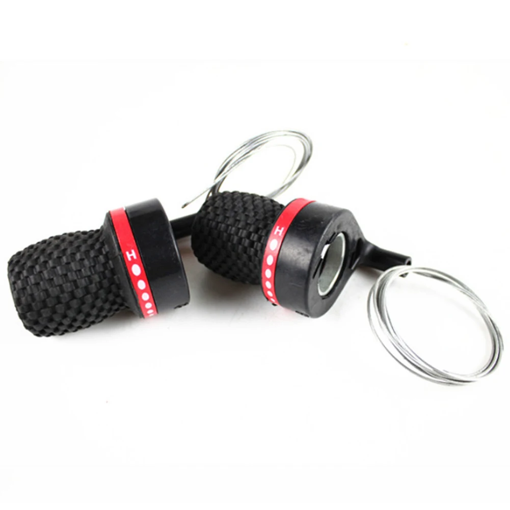 Велосипедный велосипед 18/21 скорость Twist gear Shifter Grips набор кабелей износостойкий велосипедный регулятор скорости черный