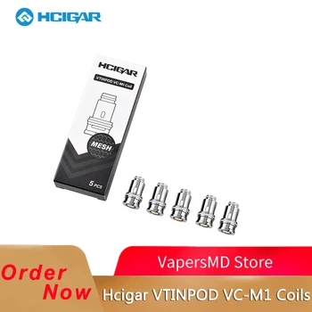 

5pcs/pack Hcigar VT INPOD VC-M1 0.3ohm Coils VTINPOD Replacement Coils For 4.5ml Capacity Cartridge 40W VT INPOD Pod Kit