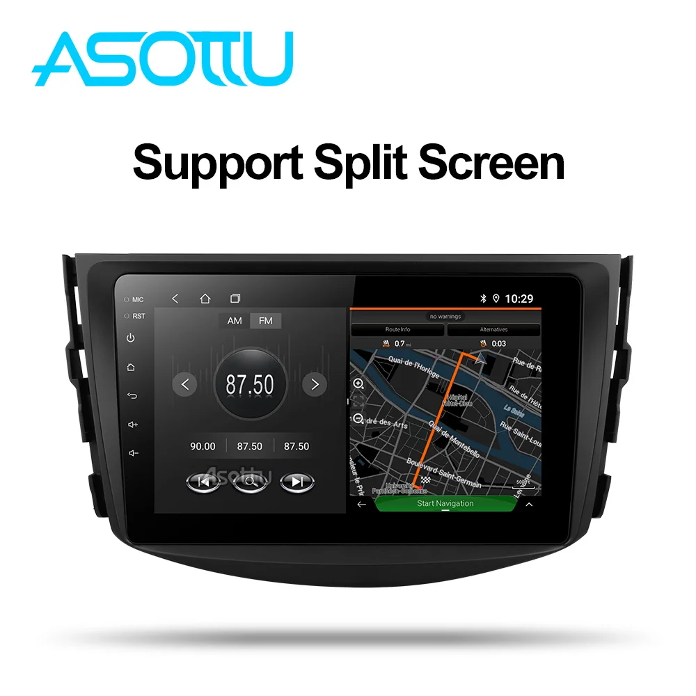 Asottu CRAV48060 Android 9,0 PX30 автомобильный DVD gps навигатор palyer автомобильный dvd-плеер для toyota rav4 2007 2008 2009 2010 2011