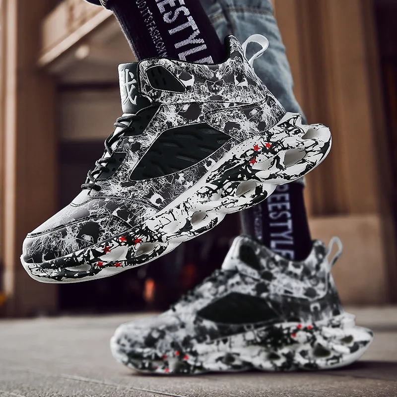 Мужские кроссовки для бега дышащие удобные прогулочные спортивные светильник