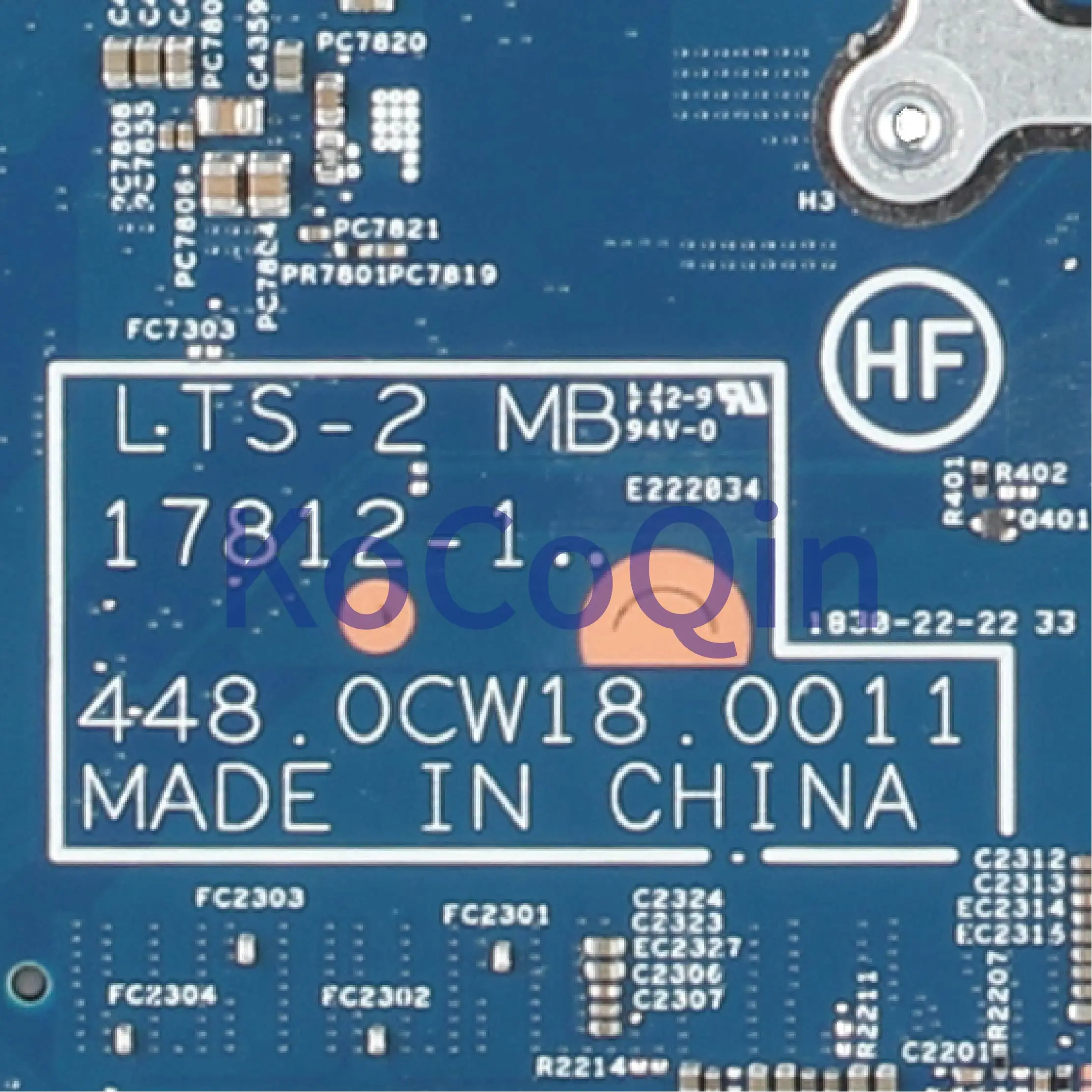 Most effective  KoCoQin Laptop motherboard For LENOVO Thinkpad T580 P52S Core SR3L8 I7-8650U Mainboard 01YR262 1781
