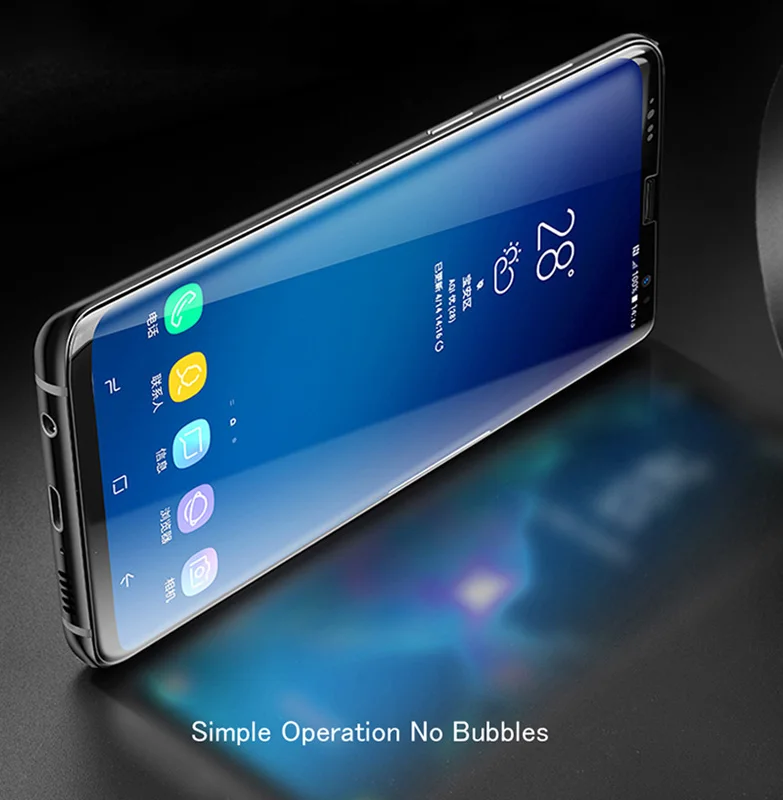 УФ, прозрачный полножидкий клей-экран из закаленного стекла для samsung S8 S9 S10 Plus S7 Edge Note 8 9 10 Plus защитная пленка
