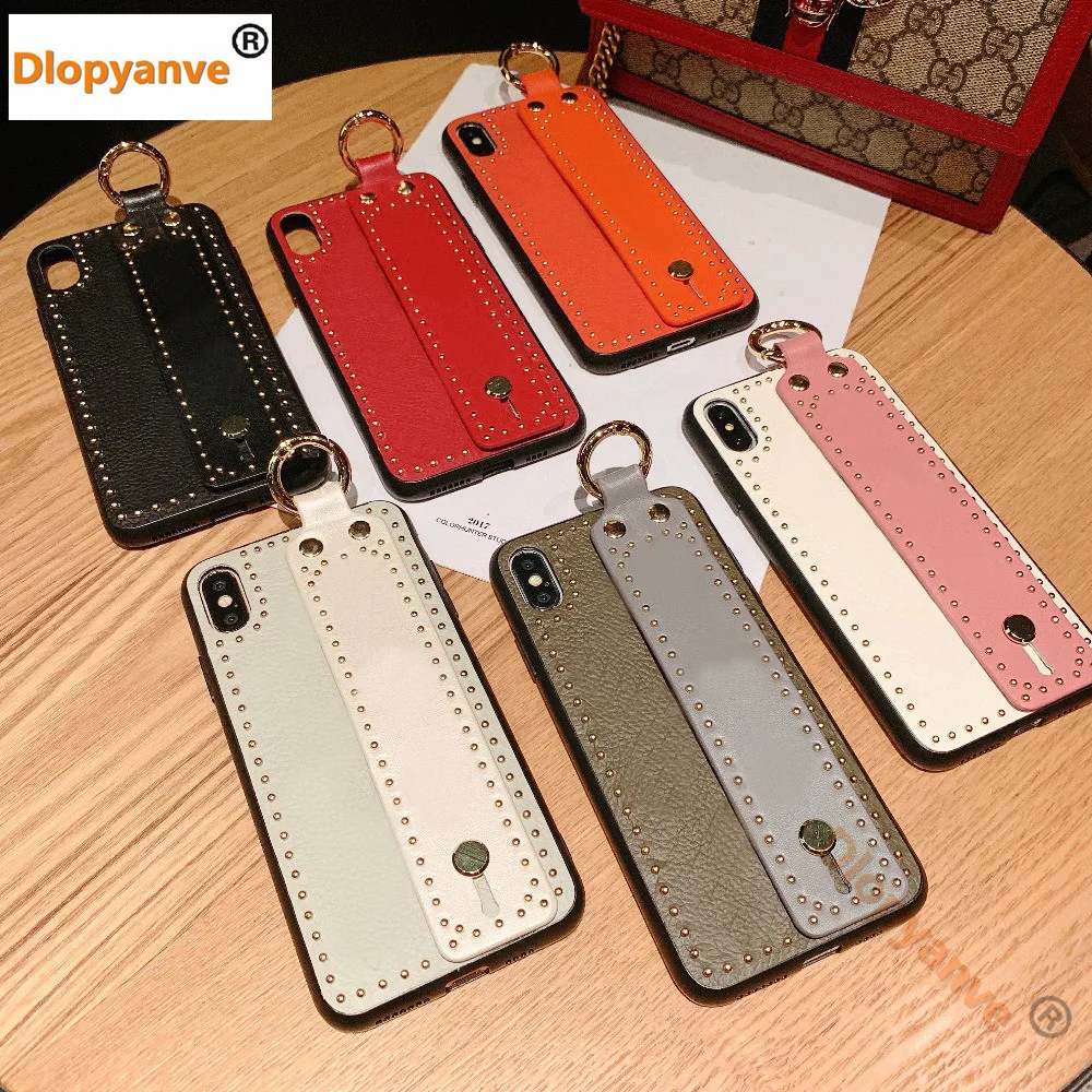Модный портативный кожаный чехол для телефона huawei P30 P20 Pro mate 20 30 Pro 20X, защитный чехол на запястье для девочек, подарок