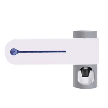 

2 In 1 UV Light Ultraviolet Toothbrush Sterilizer Tooth Brush Holder Automatic Toothpaste Squeezers Dispenser Home Bathroom Set