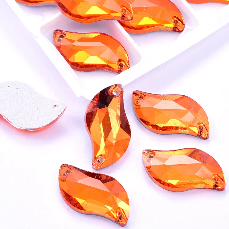 S образные стеклянные стразы Красочные для шитья Блестящие свадебное платье