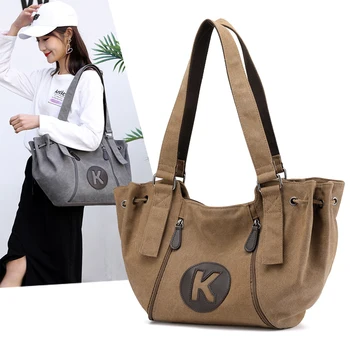 

kvky large capacity shoulder tote bag monedero grande schoudertas womens bags handbags sac bandoulière handtas canvas handtasche
