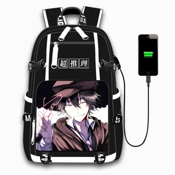 

Schoolbag Anime Bungou Stray Dogs Backpack Mochila Laptop Rucksack Travel Bag Bookbags for Students Adult