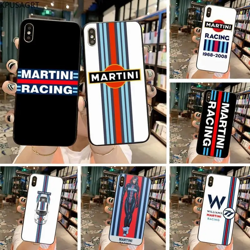 KPUSAGRT Martini racing Phone Case for iphone 12 pro max 11 pro XS MAX