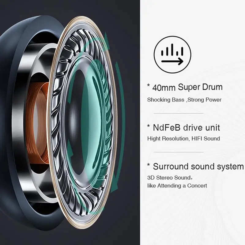 Bluetooth беспроводная гарнитура универсальная Модная Портативная подсветка Hifi Качество звука шумоподавление стерео наушники