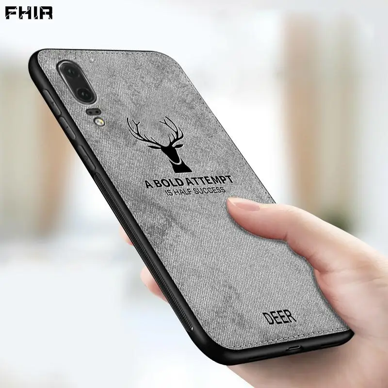 Чехол с 3d тиснением в виде оленя для Huawei Nova 5t тканевый чехол Mate30 P20 P30 Y9 Y7 Y6 Y5 P Smart Z