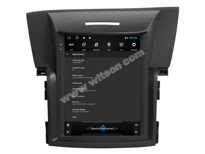 WITSON вертикальный экран автомобильный dvd с gps 4GB ram+ 64G rom для HONDA CRV HIGH- версия автомобильный аудио плеер