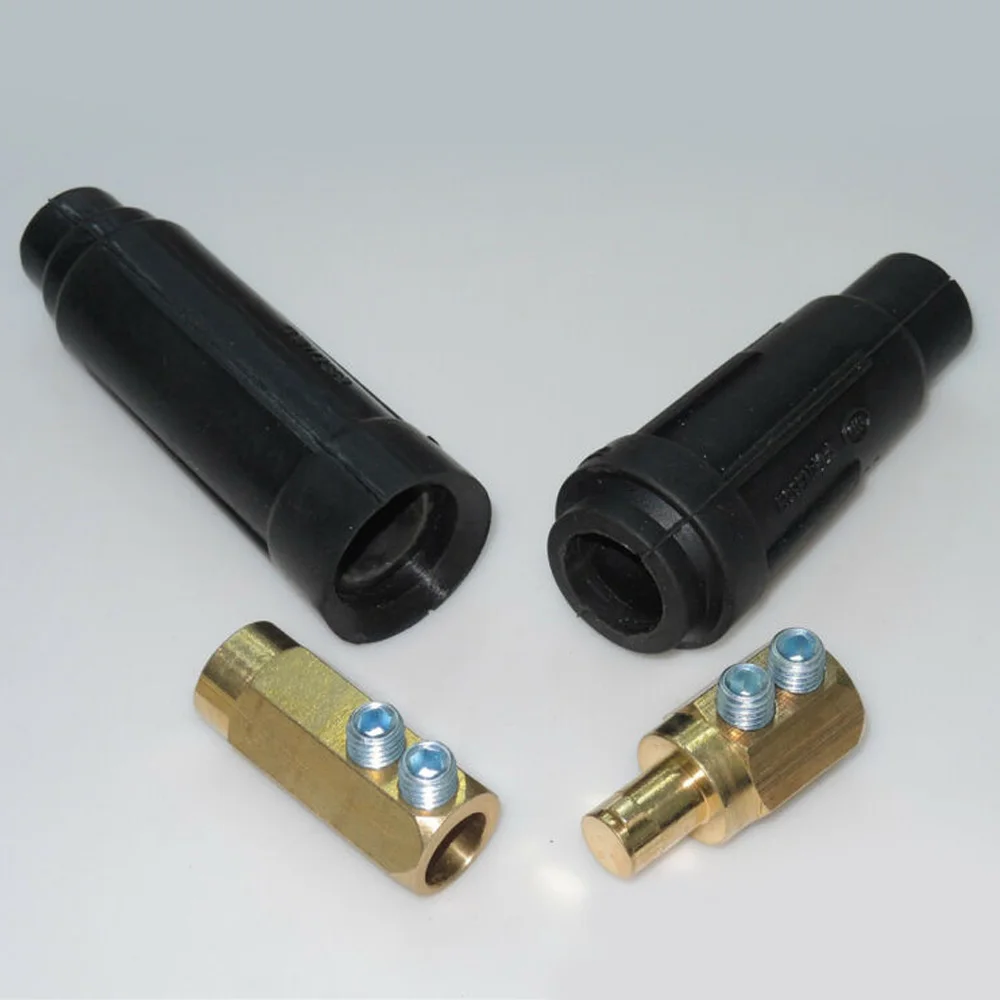 

1 Set Of 250A-315A Welding Cable Quick Connector 250A-315A Welding Cable Extension Rapid Quick Connector Accessory Set Safe