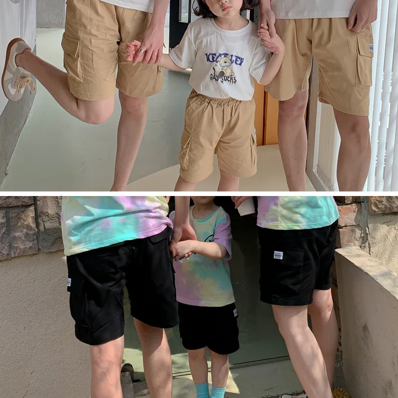 Ropa a juego para madre e hija, traje a juego para Familia, cortos madre e hijo, moda 2021 - AliExpress Madre y niños