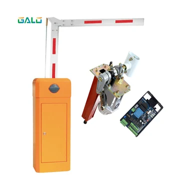 

Parking management system foldable arm intelligent parking lot with folding safety fence electric retractable barrier boom gate
