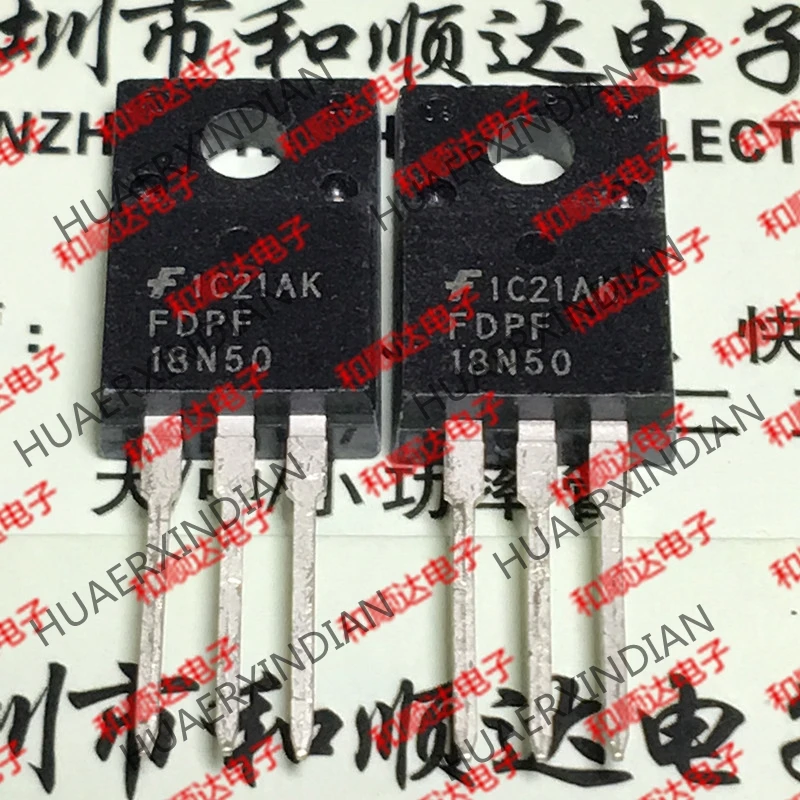 5 шт., новые оригинальные кнопки FDPF18N50 TO-220F