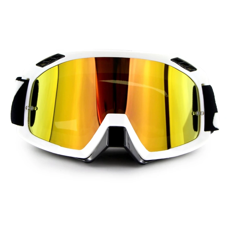 Мотоциклетные очки Mx очки для улицы, лыжные очки для внедорожников, очки для мотокросса Gogle Motocyklowe Gafas Moto Atv - Цвет: White