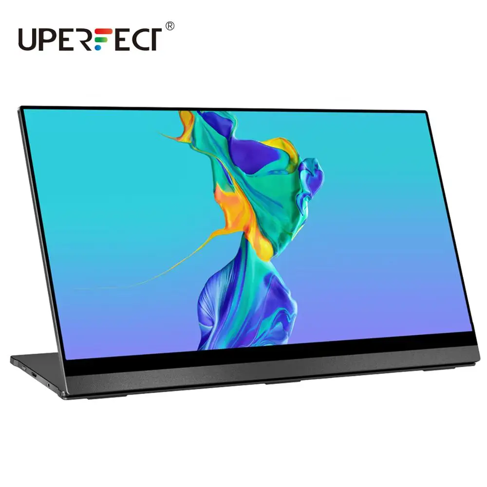 UPERFECT 4K Portable Monitor Touchscreen Gravity Sensor Automatic Rotate 15.6'' Slimmest 10-Point Touch UHD 3840x2160 Display