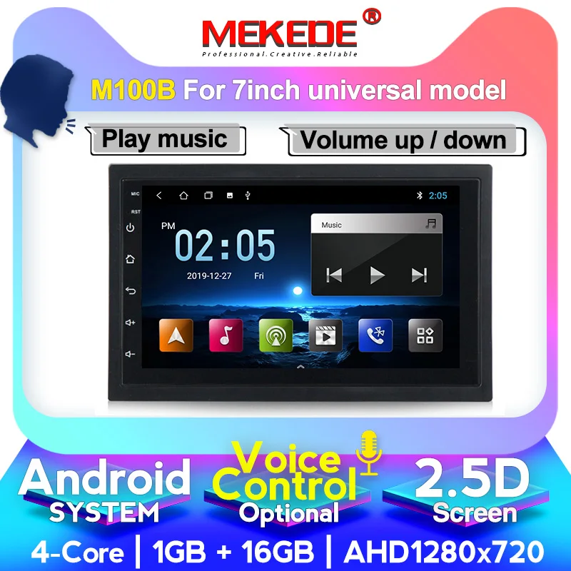 Автомобильный мультимедийный плеер MEKEDE на Android 10 с 7 &quotсенсорным экраном GPS Wi Fi