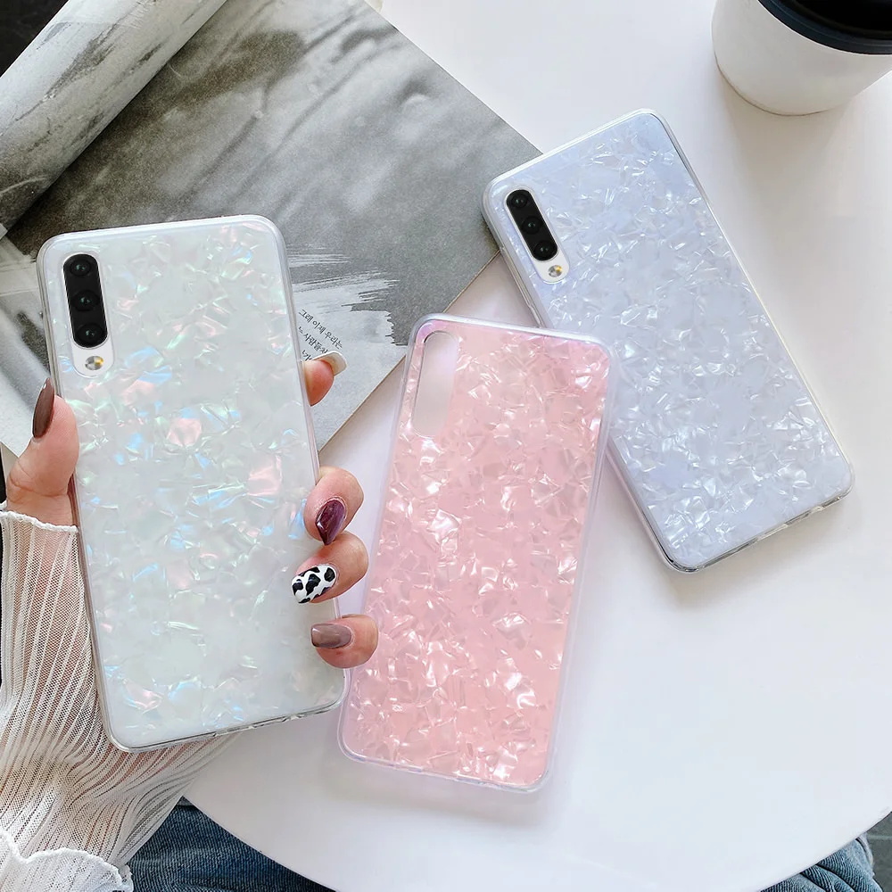 Funda con estampado de mármol IMD para Samsung Galaxy, cubierta de silicona suave con purpurina para Samsung Galaxy A41 A71 A51 5G A70 A50 A40 A21s A20e A10