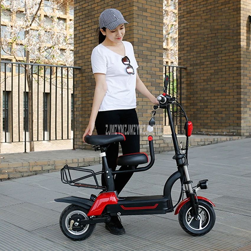 48V 8Ah/10Ah Foldable Electric Scooter With Baby Seat Two Wheel Instead Of Walking City Mini Adult