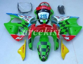 

New ABS Motorcycle Fairings kit Fit for kawasaki Ninja ZZR600 05 06 07 08 ZX-6R 636 6R 00 02 01 2000 2001 2002 Body green yellow