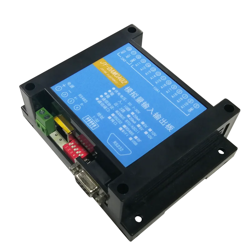 DAM0A02 RS232+ изолированный 4854 6 каналов 8 10 аналоговые входные сигналы 2 аналоговых реле