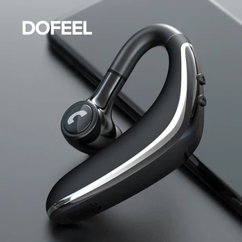 

Dofeel Bluetooth 5.0 Earphone Business Driving Hanging Ear Headphone Large Battery Capacity Long Standby Earset for iphone 7,8,x