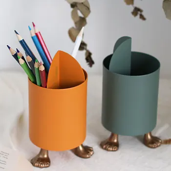 

Desktop Cosmetic Makeup Storage Cup Nordic style Bathroom Vanity Countertops or Cabinet Stores Makeup Brushes Organizer