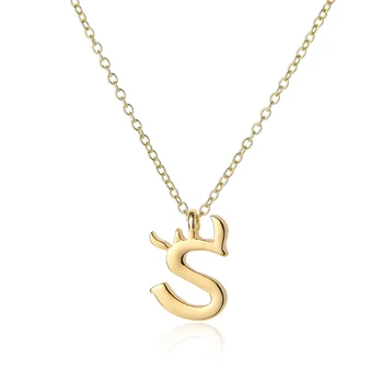 

10 Charm USA alphabet name Initial Letter S monogram America 26 English word Letter Family name sign pendant Necklace jewelry