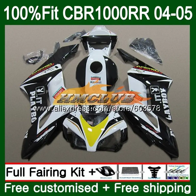Инъекции для HONDA CBR 1000RR CBR1000 RR 2004 2005 OEM тела 81CL. 65 CBR 1000 RR CBR1000RR 04 05 белый черный подходят обтекатели - Цвет: No. 1
