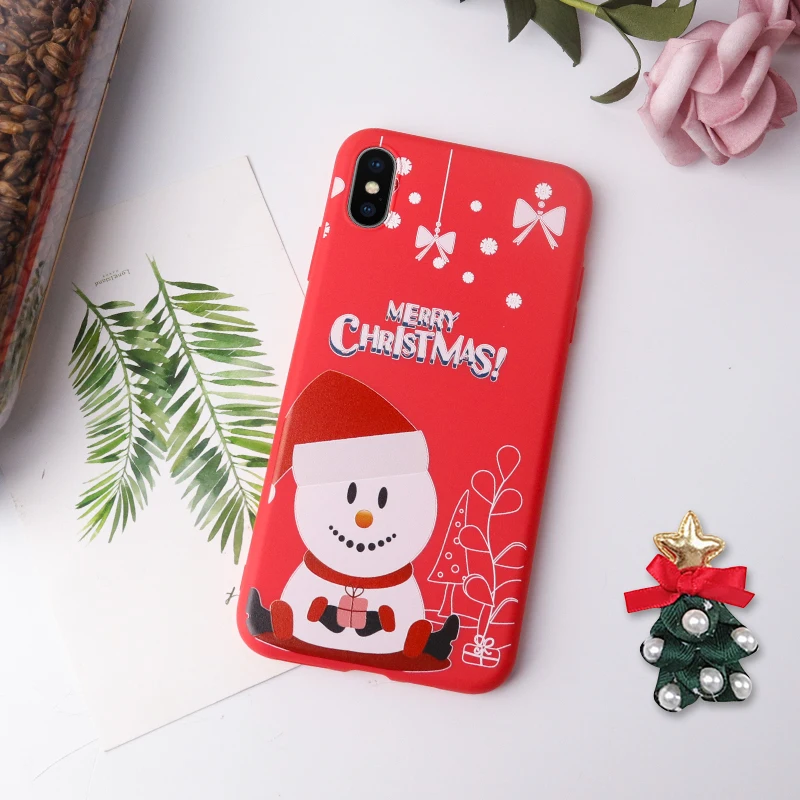 ZNP чехол для телефона из ТПУ с мультипликационным принтом для iphone 6, 6s, 7, 8 Plus, X, Санта Клаус, Рождественский силиконовый чехол для iphone 11 Pro, XS Max, XR, 11, чехол - Цвет: Pattern 5