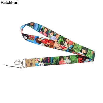 

20pcs/lot A2760 Patchfan Spirited Away Strap Neck Lanyards for Safety Breakaway For Mobile Phone USB ID Badge Holder Key for kid
