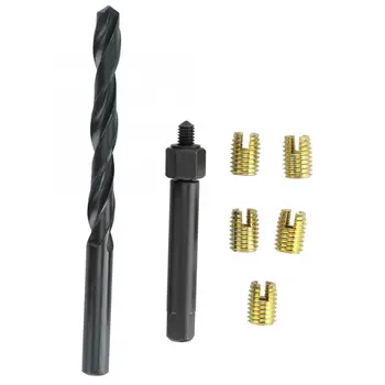 

12 Pcs Thread Inserts M6x1 (M10x1.5 External) Self-Tapping Thread Repairing Accessory Kit Hardware Tools