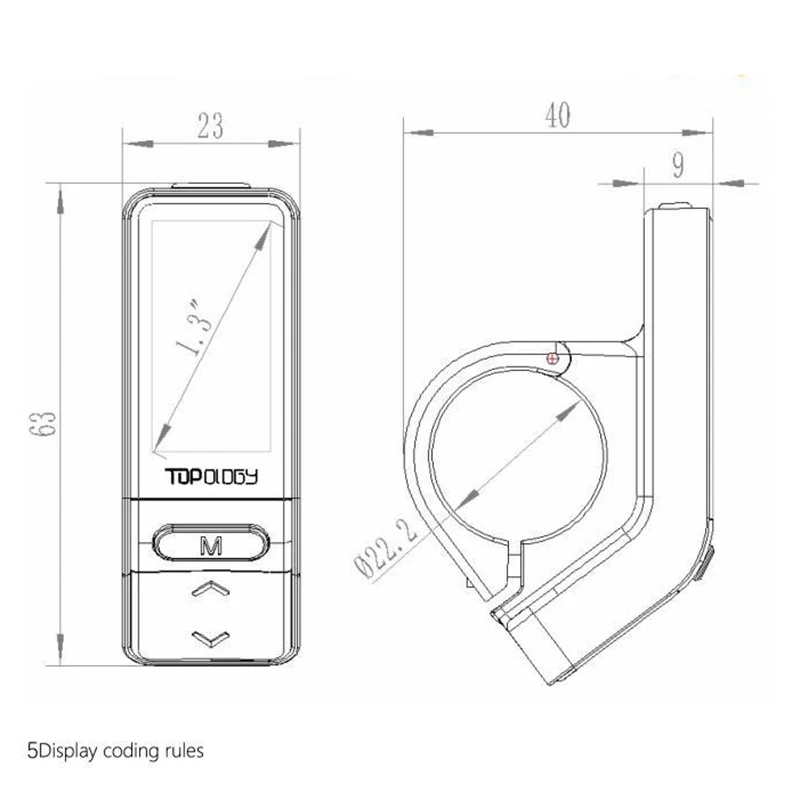 Интеллектуальный мини дисплей OLED для Bafang Середина привода двигателя BBS01 BBS02 BBSHD комплект