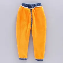 Новые стильные детские штаны, 3 джинсы на осень и зиму для мальчиков, плотные брюки с начесом для детей 5 лет, 6 модных 4