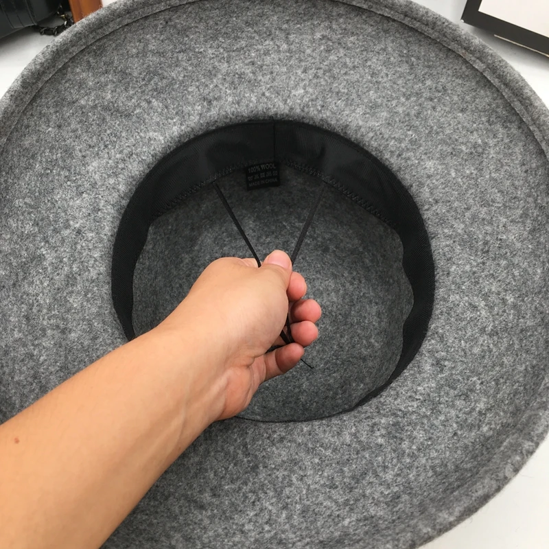 Осенне зимние шапки для женщин женская шляпа с широкими полями фетровая Трилби