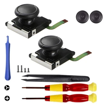

2-Pack 3D Joycon Joystick Replacement Analog Thumb Stick Joy Con Repair Kit for Nintendo Switch Joy-con Controller Joystick