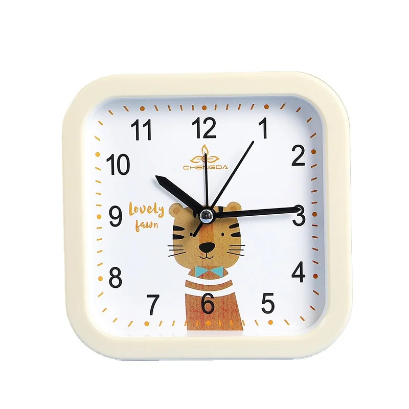 

Bedside Wake Up Digital Alarm Clock Simple Square Modren Clocks Digital Pointer Cartoon Cute Creative Kids Rooms Decoration B