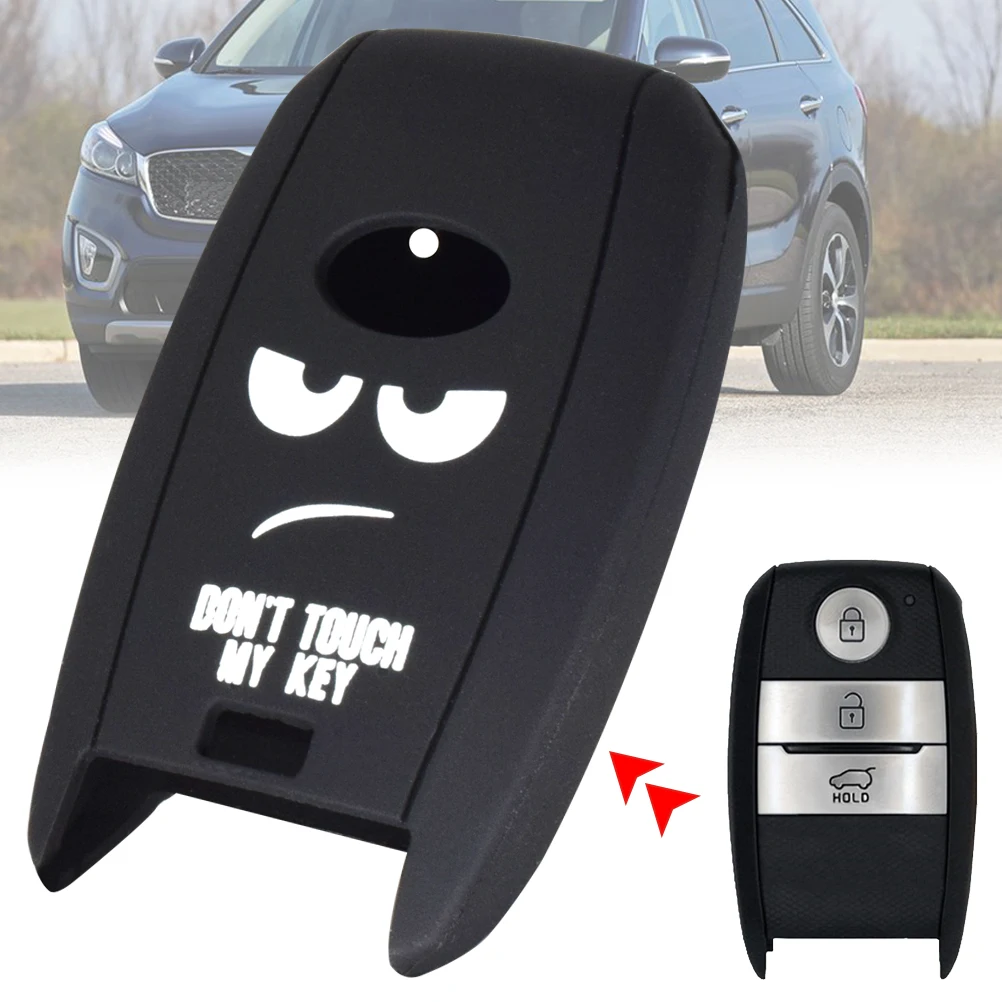 

3 Button For Kia Rio Ceed Soul Sportage Sorento Carens Picanto Skin Holder Silicone Car Remote Key Fob Shell Cover Case