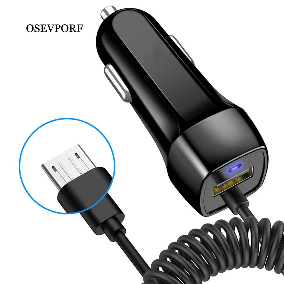 Автомобильное usb-устройство для зарядки телефона для samsung S10 S9 S8 Plus автомобильное зарядное устройство Micro usb type C кабель для iPhone 11 Pro X 7 Быстрая зарядка для Xiaomi