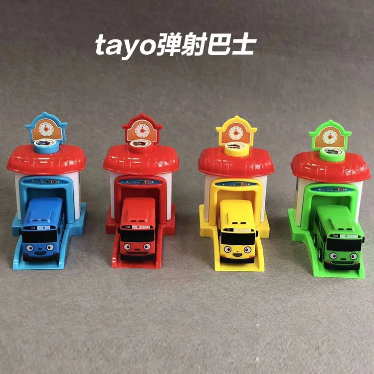 

South Korea Hot Selling Pull Back Car Tayo Ejection Bus Bus Ejection Too Friendly Toy Car Too Friendly Ejection Car