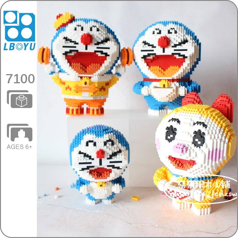 BOYU Doraemon Dorami Робот животное Дораяки карман может открыть модель Кота мини Алмаз