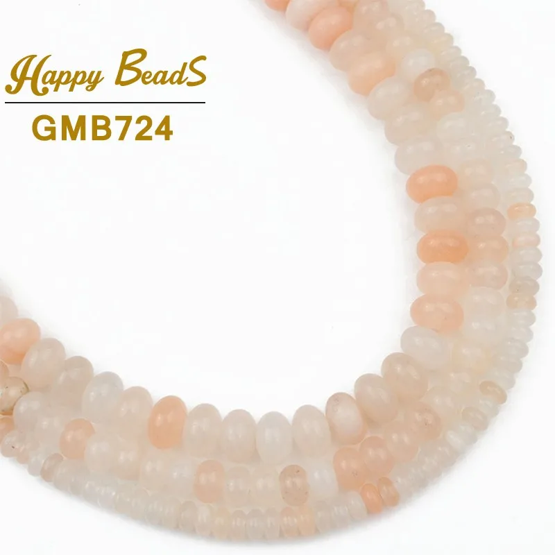 

Natural Light Pink Aventurine Stone Beads Rondelle Loose Beads For Jewelry Making 4/6/8mm Diy Bracelet Necklace Accessories 15"