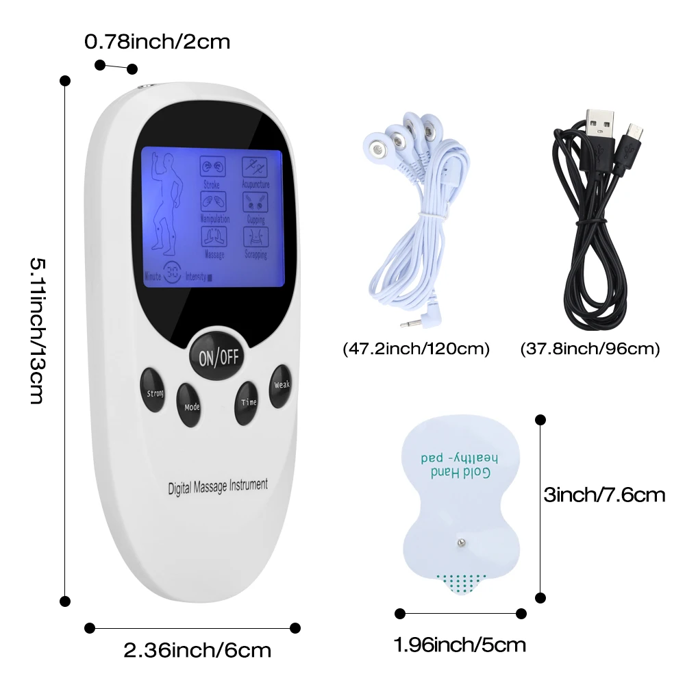 acupuntura massagem corporal terapia digital massageador estimulador muscular electrostimulator