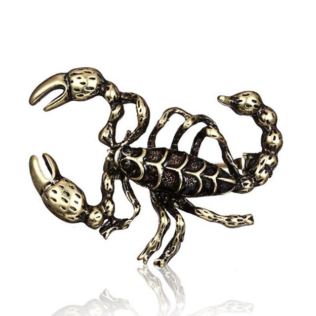 Insect Lizard Ladybug Spider Gecko Brooches Rhinestone Animal Enamel Brooch Pins Women Girls Birthday Festival Jewelry Gift