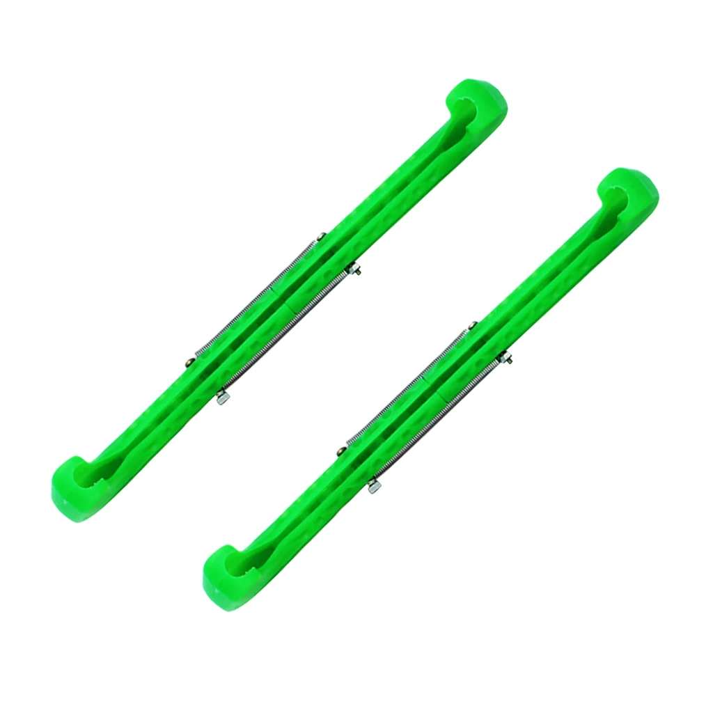 1 пара регулируемые фигурные коньки для хоккея-6 цветов на выбор - Цвет: Зеленый
