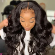 Perruque Lace Closure wig Body Wave brésilienne naturelle – HD, cheveux vierges, pre-plucked, densité 180%, pour femmes africaines