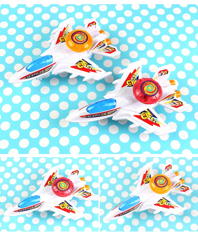 Aircraft Toy Model with Luminescent Aircraft Pull-wire Luminescent Aircraft, Children's and Babies'Intelligence Toy Shop Wholesale